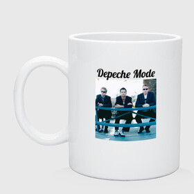 Кружка керамическая с принтом Depeche mode в Тюмени, керамика | объем — 330 мл, диаметр — 80 мм. Принт наносится на бока кружки, можно сделать два разных изображения | Тематика изображения на принте: depeche mode | депеш мод. | музыка