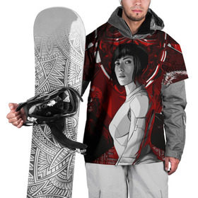 Накидка на куртку 3D с принтом Призрак в доспехах в Тюмени, 100% полиэстер |  | Тематика изображения на принте: anime | ghost in the shell | аниме | манга | призрак в доспехах