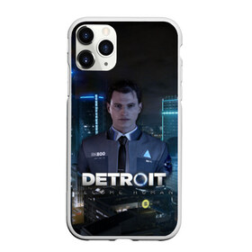 Чехол для iPhone 11 Pro матовый с принтом Detroit Become Human - Connor в Тюмени, Силикон |  | 