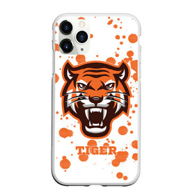Чехол для iPhone 11 Pro Max матовый с принтом Огненный тигр в Тюмени, Силикон |  | Тематика изображения на принте: дикий | желтый | зверь | злой | лес | охотник | стая | тигр | узор | хищник | черный | шерсть