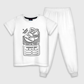 Детская пижама хлопок с принтом Идеальный мужчина в Тюмени, 100% хлопок |  брюки и футболка прямого кроя, без карманов, на брюках мягкая резинка на поясе и по низу штанин
 | мужчина | части тела
