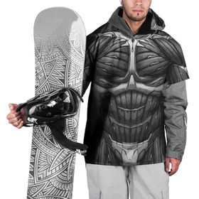 Накидка на куртку 3D с принтом Экзоскелет CRYSIS в Тюмени, 100% полиэстер |  | crysis |   робот | бионический | бронь | броня | доспехи | костюм | крайсис | экзоскелет