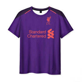 Мужская футболка 3D с принтом Liverpool away 18-19 в Тюмени, 100% полиэфир | прямой крой, круглый вырез горловины, длина до линии бедер | apl | champions | england | league | liverpool | mohammed | salah | англия | ливерпуль | лига | мохаммед | премьер | салах | чемпионов