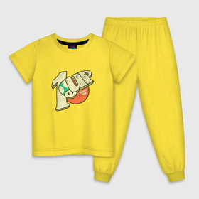 Детская пижама хлопок с принтом 1up в Тюмени, 100% хлопок |  брюки и футболка прямого кроя, без карманов, на брюках мягкая резинка на поясе и по низу штанин
 | Тематика изображения на принте: nintendo | марио | нинтендо