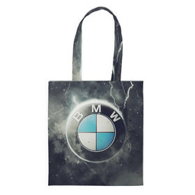 Сумка 3D повседневная с принтом Логотип BMW в Тюмени, 100% полиэстер | Плотность: 200 г/м2; Размер: 34×35 см; Высота лямок: 30 см | Тематика изображения на принте: logo bmw | бмв | логотип bmw | логотип бмв