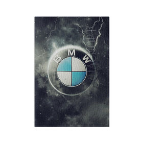 Обложка для паспорта матовая кожа с принтом Логотип BMW в Тюмени, натуральная матовая кожа | размер 19,3 х 13,7 см; прозрачные пластиковые крепления | logo bmw | бмв | логотип bmw | логотип бмв