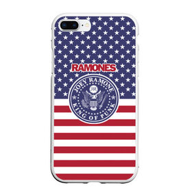 Чехол для iPhone 7Plus/8 Plus матовый с принтом Ramones в Тюмени, Силикон | Область печати: задняя сторона чехла, без боковых панелей | группа | панк | рамон | рамонес | рамоунз | рамоунс | рок | хард