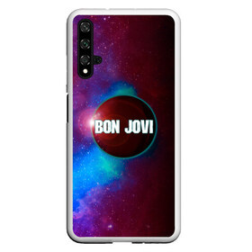 Чехол для Honor 20 с принтом Bon Jovi в Тюмени, Силикон | Область печати: задняя сторона чехла, без боковых панелей | bon jovi | альбом | арена | бон | бон джови | глэм | группа | джови | джон | метал | музыка | надпись | песни | поп | попрок | рок | рокер | смайл | солист | софт | стена | хард | хеви | хевиметал