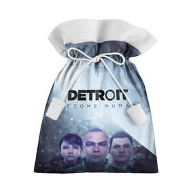 Подарочный 3D мешок с принтом Detroit become human в Тюмени, 100% полиэстер | Размер: 29*39 см | Тематика изображения на принте: dbh | detroit | gamer