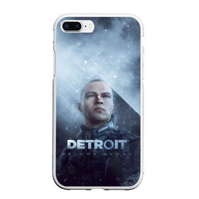 Чехол для iPhone 7Plus/8 Plus матовый с принтом Detroit become human в Тюмени, Силикон | Область печати: задняя сторона чехла, без боковых панелей | dbh | detroit | gamer