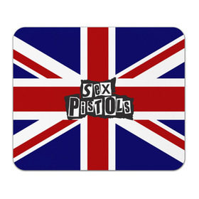 Коврик для мышки прямоугольный с принтом Sex Pistols в Тюмени, натуральный каучук | размер 230 х 185 мм; запечатка лицевой стороны | англия | британия | панк | флаг