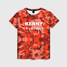 Женская футболка 3D с принтом Kenny в Тюмени, 100% полиэфир ( синтетическое хлопкоподобное полотно) | прямой крой, круглый вырез горловины, длина до линии бедер | назар вотяков | обладает | русский рэп