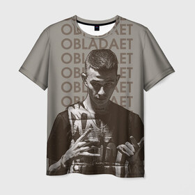 Мужская футболка 3D с принтом New rap в Тюмени, 100% полиэфир | прямой крой, круглый вырез горловины, длина до линии бедер | Тематика изображения на принте: назар вотяков | обладает | русский рэп