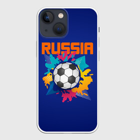 Чехол для iPhone 13 mini с принтом Футбол Россия в Тюмени,  |  | мяч