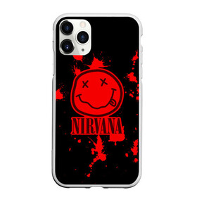 Чехол для iPhone 11 Pro Max матовый с принтом Nirvana в Тюмени, Силикон |  | cobain | kurt | nevermino | nirvana | альтернативный | гранж | грол | группа | дональд | кобейн | курт | музыка | надпись | нервана | нирвана | новоселич | певец | рок | смайл | смайлик | солист