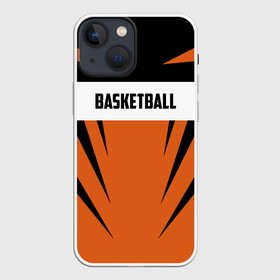 Чехол для iPhone 13 mini с принтом Basketball в Тюмени,  |  | basketball | nba | sport | баскет | баскетбол | бол | борьба | игра | линии | надпись | нба | полосы | россии | россия | рф | сборная | символ | состязание | спорт | стритбол | фиба | флаг