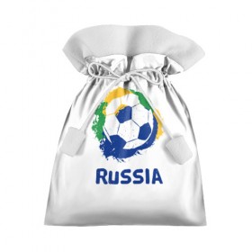 Подарочный 3D мешок с принтом Футбол Россия в Тюмени, 100% полиэстер | Размер: 29*39 см | Тематика изображения на принте: 