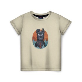 Детская футболка 3D с принтом Остров собак Шеф в Тюмени, 100% гипоаллергенный полиэфир | прямой крой, круглый вырез горловины, длина до линии бедер, чуть спущенное плечо, ткань немного тянется | 