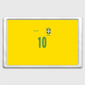 Магнит 45*70 с принтом Роналдиньо в Тюмени, Пластик | Размер: 78*52 мм; Размер печати: 70*45 | brasil | brazilian | footbal | national | ronaldinho | soccer | time | бразилии | бразилия | национальная | по | роналдиньо | рональдиньо | сборная | футбол | футболу