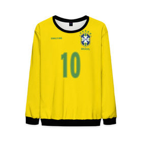 Мужской свитшот 3D с принтом Роналдиньо в Тюмени, 100% полиэстер с мягким внутренним слоем | круглый вырез горловины, мягкая резинка на манжетах и поясе, свободная посадка по фигуре | brasil | brazilian | footbal | national | ronaldinho | soccer | time | бразилии | бразилия | национальная | по | роналдиньо | рональдиньо | сборная | футбол | футболу