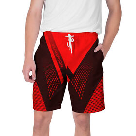 Мужские шорты 3D с принтом Warrior в Тюмени,  полиэстер 100% | прямой крой, два кармана без застежек по бокам. Мягкая трикотажная резинка на поясе, внутри которой широкие завязки. Длина чуть выше колен | warrior | воин | спортсмен
