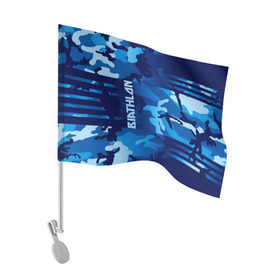 Флаг для автомобиля с принтом BIATHLON в Тюмени, 100% полиэстер | Размер: 30*21 см | biathlon | sport | беатлон | беотлон | биатлон | биотлон | борьба | винтовка | линии | лыжи | надпись | полосы | россии | россия | рф | сборная | символ | состязание | спорт | стрельба | флаг