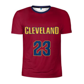 Мужская футболка 3D спортивная с принтом Cleveland Cavaliers форма LeBron James в Тюмени, 100% полиэстер с улучшенными характеристиками | приталенный силуэт, круглая горловина, широкие плечи, сужается к линии бедра | 