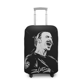 Чехол для чемодана 3D с принтом Zlatan Ibrahimovic в Тюмени, 86% полиэфир, 14% спандекс | двустороннее нанесение принта, прорези для ручек и колес | football | златан ибрагимович | игрок | сборная швеции | футбол | футболист