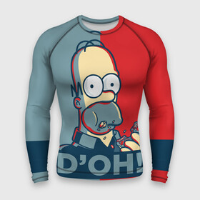 Мужской рашгард 3D с принтом Homer Simpson (DOH) в Тюмени,  |  | bart | doh | homer | homer simpson | hope | hope poster | lisa | march | poster | simpsons | барт. лиза | гомер | мардж | мегги | пончик | пончик и гомер | симпсоны