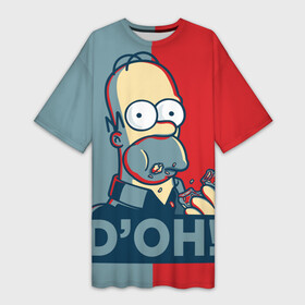 Платье-футболка 3D с принтом Homer Simpson (DOH) в Тюмени,  |  | bart | doh | homer | homer simpson | hope | hope poster | lisa | march | poster | simpsons | барт. лиза | гомер | мардж | мегги | пончик | пончик и гомер | симпсоны