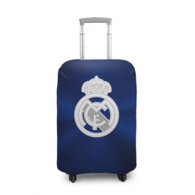Чехол для чемодана 3D с принтом Real Madrid в Тюмени, 86% полиэфир, 14% спандекс | двустороннее нанесение принта, прорези для ручек и колес | football | logo | real madrid | spain | sport | арт | испания | лига | лого | реал | спорт | текстура | фк | футбол | футбольный клуб | эмблема
