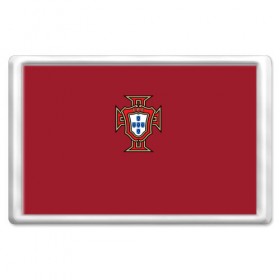 Магнит 45*70 с принтом Сборная Португалии в Тюмени, Пластик | Размер: 78*52 мм; Размер печати: 70*45 | 