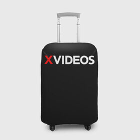 Чехол для чемодана 3D с принтом Xvideos в Тюмени, 86% полиэфир, 14% спандекс | двустороннее нанесение принта, прорези для ручек и колес | xvideos