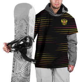 Накидка на куртку 3D с принтом RUSSIA - Multi-colored stripes в Тюмени, 100% полиэстер |  | 