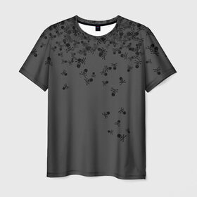 Мужская футболка 3D с принтом Noctis Lucis Caelum в Тюмени, 100% полиэфир | прямой крой, круглый вырез горловины, длина до линии бедер | final fantasy xv | кости | кэлум | люцис | ноктис | серый | череп | черный