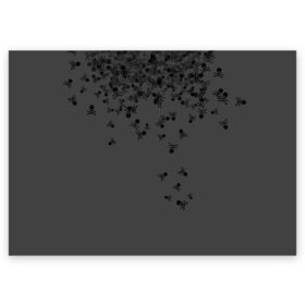 Поздравительная открытка с принтом Noctis Lucis Caelum в Тюмени, 100% бумага | плотность бумаги 280 г/м2, матовая, на обратной стороне линовка и место для марки
 | final fantasy xv | кости | кэлум | люцис | ноктис | серый | череп | черный