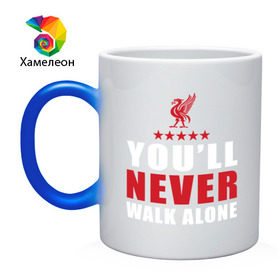 Кружка хамелеон с принтом Liverpool FC в Тюмени, керамика | меняет цвет при нагревании, емкость 330 мл | liverpool | англия | ливерпуль | лига чемпионов | чемпионат