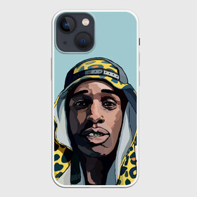 Чехол для iPhone 13 mini с принтом ASAP Rocky в Тюмени,  |  | aap | asap | asaprocky | explicit | mayers | rakim | rakimmayers | rocky | testing | worldwide | асап | майерс | откровенный | раким | ракиммайерс | роки | рокки | эйсап | эйсэп