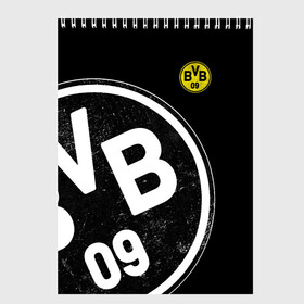 Скетчбук с принтом Borussia Dortmund Exclusive в Тюмени, 100% бумага
 | 48 листов, плотность листов — 100 г/м2, плотность картонной обложки — 250 г/м2. Листы скреплены сверху удобной пружинной спиралью | боруссия | дортмунд