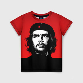 Детская футболка 3D с принтом Che Guevara в Тюмени, 100% гипоаллергенный полиэфир | прямой крой, круглый вырез горловины, длина до линии бедер, чуть спущенное плечо, ткань немного тянется | 