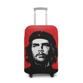Чехол для чемодана 3D с принтом Che Guevara в Тюмени, 86% полиэфир, 14% спандекс | двустороннее нанесение принта, прорези для ручек и колес | 