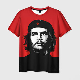 Мужская футболка 3D с принтом Che Guevara в Тюмени, 100% полиэфир | прямой крой, круглый вырез горловины, длина до линии бедер | 