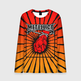 Мужской лонгслив 3D с принтом Metallica в Тюмени, 100% полиэстер | длинные рукава, круглый вырез горловины, полуприлегающий силуэт | anger | fans | metall | metallica | st | альбом | альбома | группа | логотип | металл | металлика | обложка | фанат