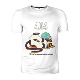 Мужская футболка 3D спортивная с принтом Ошибка 404 Not Found в Тюмени, 100% полиэстер с улучшенными характеристиками | приталенный силуэт, круглая горловина, широкие плечи, сужается к линии бедра | 