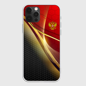 Чехол для iPhone 12 Pro Max с принтом RUSSIA SPORT Red and Black в Тюмени, Силикон |  | Тематика изображения на принте: abstract | design | geometry | hexagon | red and black | russia | sport | texture | абстракция | геометрия | герб | дизайн | патриот | патриотизм | россия | русский | соты | спорт | текстура | шестиугольники