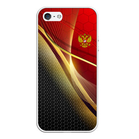 Чехол для iPhone 5/5S матовый с принтом RUSSIA SPORT Red and Black в Тюмени, Силикон | Область печати: задняя сторона чехла, без боковых панелей | abstract | design | geometry | hexagon | red and black | russia | sport | texture | абстракция | геометрия | герб | дизайн | патриот | патриотизм | россия | русский | соты | спорт | текстура | шестиугольники