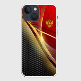 Чехол для iPhone 13 mini с принтом RUSSIA SPORT: Red and Black. в Тюмени,  |  | abstract | design | geometry | hexagon | red and black | russia | sport | texture | абстракция | геометрия | герб | дизайн | патриот | патриотизм | россия | русский | соты | спорт | текстура | шестиугольники