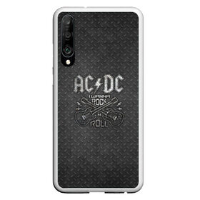 Чехол для Honor P30 с принтом AC DC в Тюмени, Силикон | Область печати: задняя сторона чехла, без боковых панелей | ac dc | acdc | acdc ас дс | австралийская | ангус янг | асдс | блюз | группа | крис слэйд | метал | молния | музыка | музыканты | певцы | рок | рок н ролл | стиви янг | хард | хардрок | эксл роуз