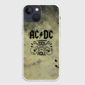 Чехол для iPhone 13 mini с принтом AC DC в Тюмени,  |  | ac dc | acdc | acdc ас дс | австралийская | ангус янг | асдс | блюз | группа | крис слэйд | метал | молния | музыка | музыканты | певцы | рок | рок н ролл | стиви янг | хард | хардрок | эксл роуз