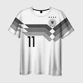 Мужская футболка 3D с принтом Reus home WC 2018 в Тюмени, 100% полиэфир | прямой крой, круглый вырез горловины, длина до линии бедер | cup | fifa | marco | reus | russia | world | германия | марко | мира | ройс | россия | фифа | чемпионат | чемпионы